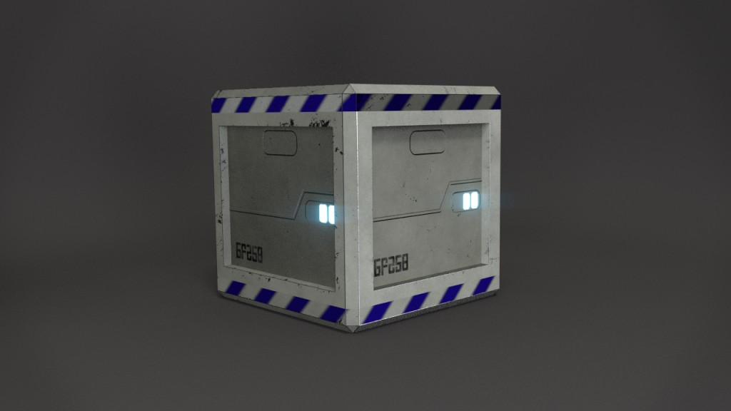 Sci-fi crate asset preview image 1